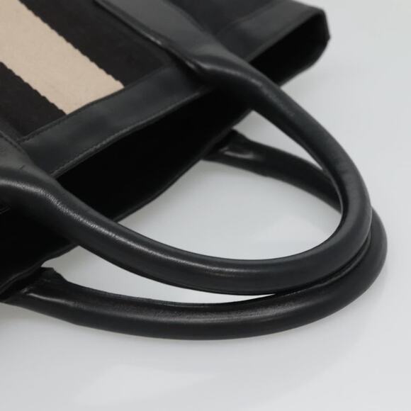 GUCCI GG Canvas Sherry Line Hand Bag Black Silver 002 002 - Picture 7 of 12